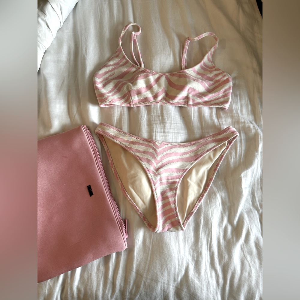 TRIANGL PINK ZEBRA BIKINI SIZE SMALL